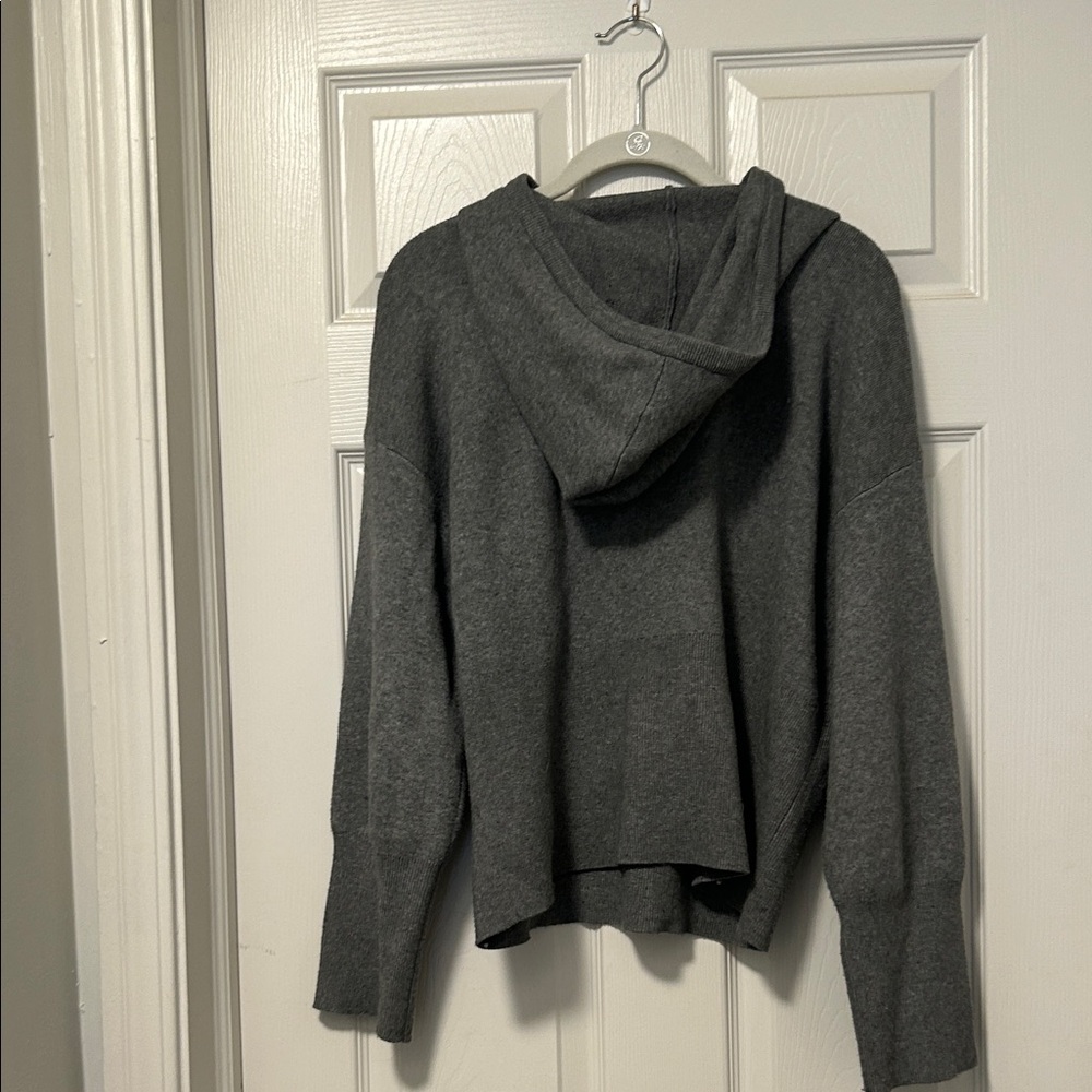a new day Charcoal Hooded Sweater - Picture 3 of 4